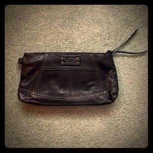 UGG Australia Black Leather Wristlet